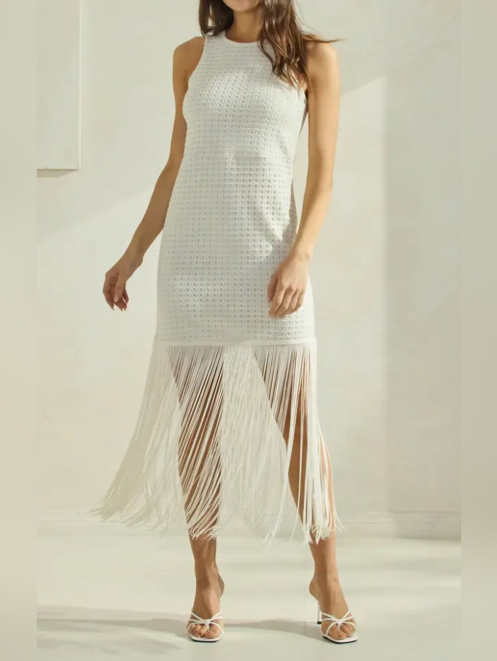 #103345 🛑S,M,L Fabulous Fringe Dress